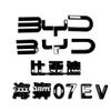 Для BYD Sealion 7 EV Автомобиль Черный Передний Значок Черный Воин Задний Значок Модификация Покрытия Стиль Логотип на Хвосте Блэкаут Значок Автомобиля