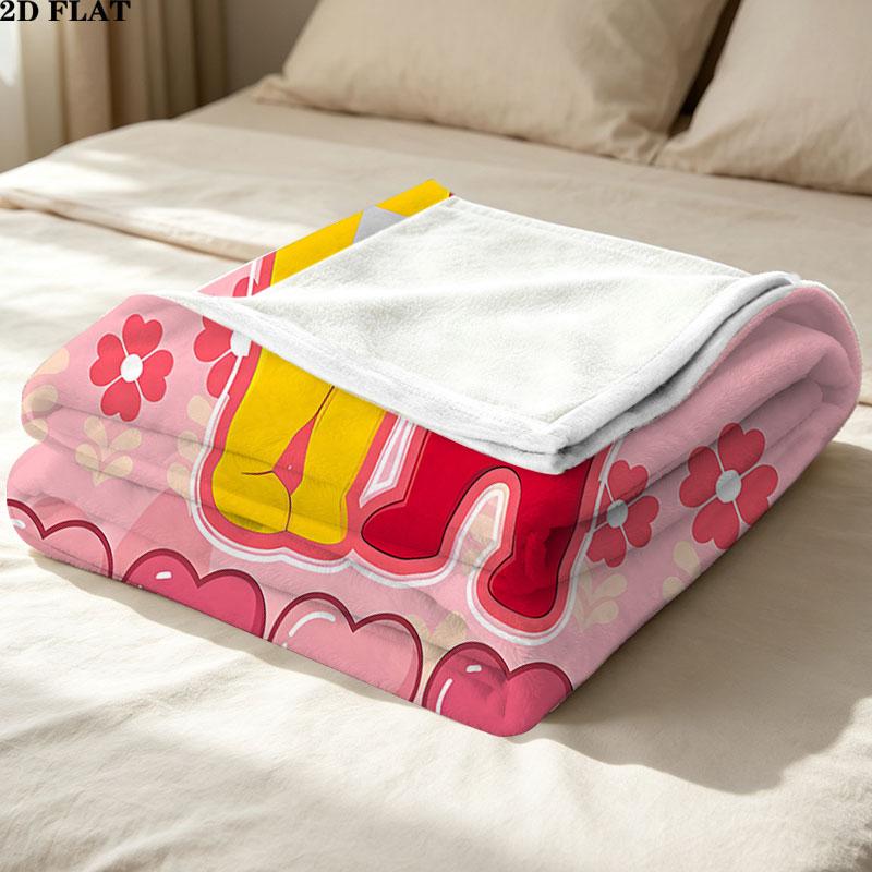 1PC Teletubbies Patterned Flannel Blanket Suitable For All Seasons For Home Decor Warmth And Comfort Gifts Holiday Present
