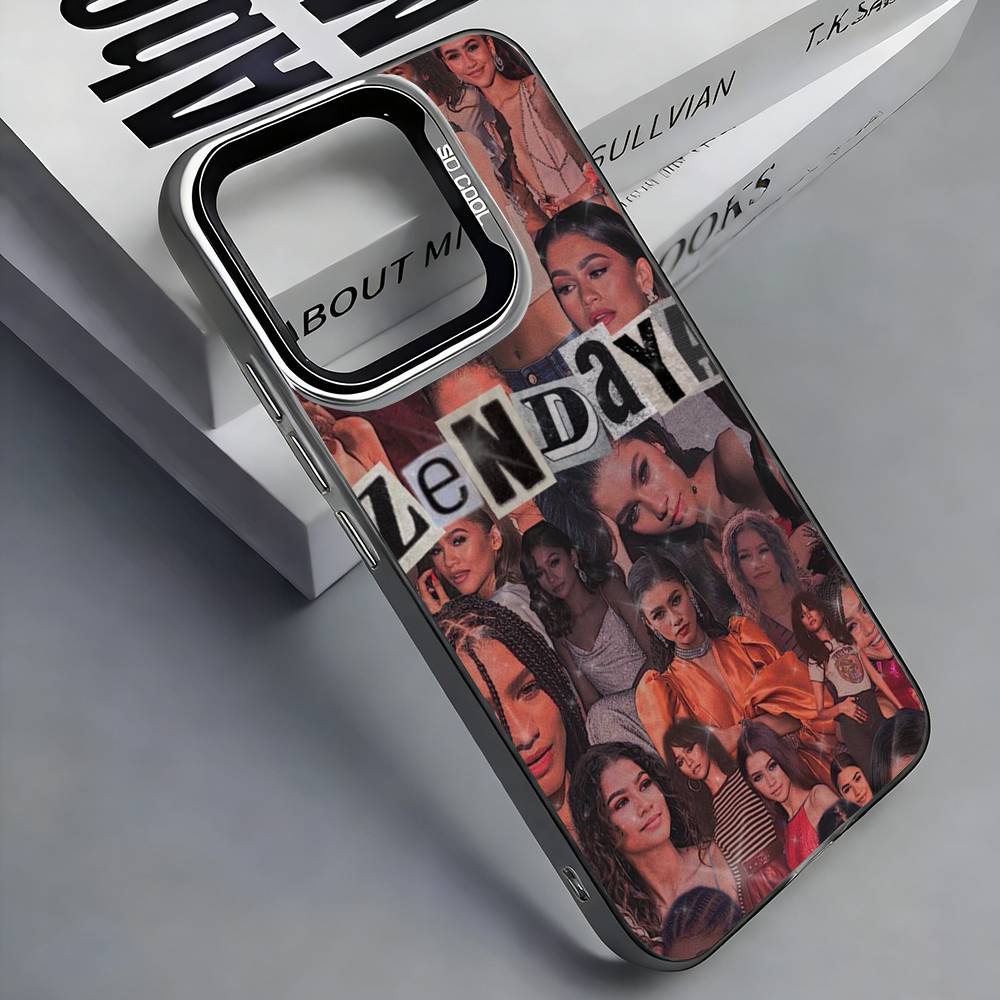 Z-Zendaya Phone Case For iPhone 17,16,15,14,13,12,11 Plus,Pro Max,Colored Silver Phone Case