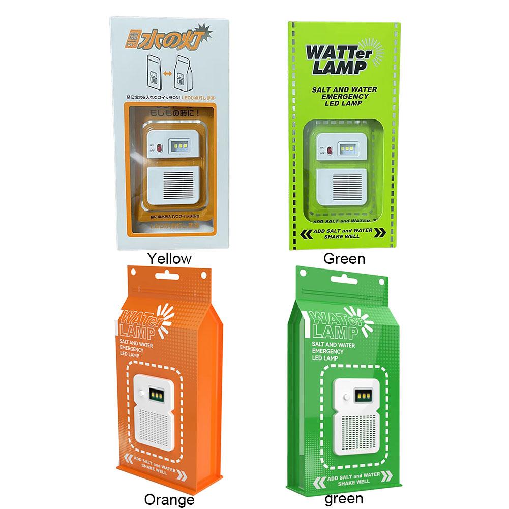 Portable Camping Lamp Salt Water LED Emergency Lamp for Outdoor Camping Night Fishing Lamp Energy Saving Lamp Travel Supplies