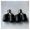 Muffler Cutter 2pcs Y Pipe Dual Exhaust Tips for Car Universal Glossy Carbon Fiber