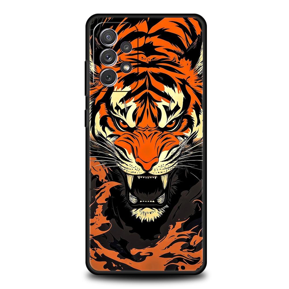 Крутой чехол с животным Тигр Лев для Samsung A57 A37 A51 A71 A21S A17 A11 A15 A25 A41 A23 A33 A53 A73 A07 A05S A13 A35 A55 5G