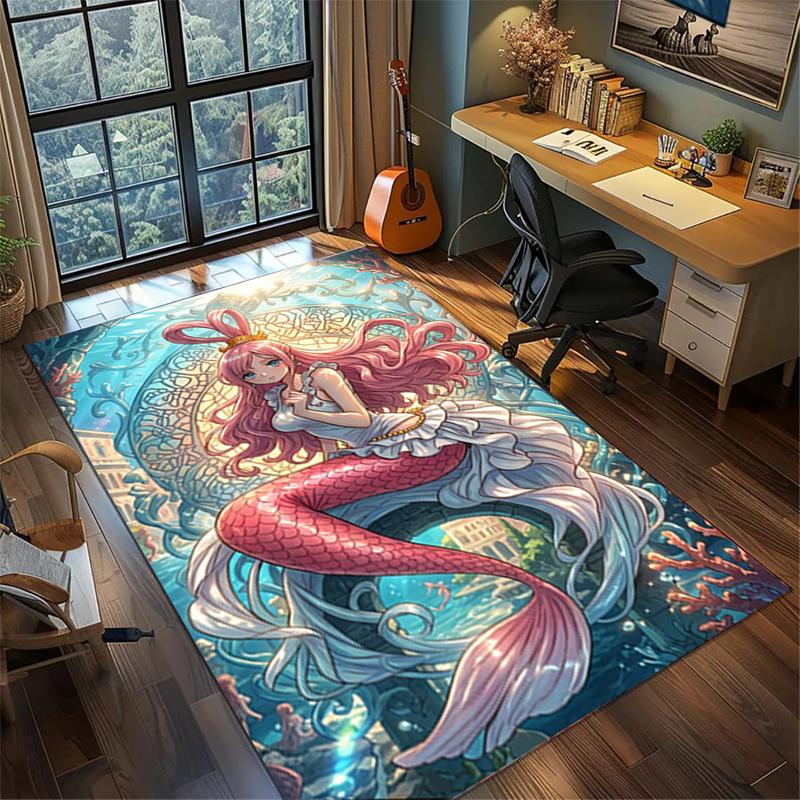 Non Slip Washable "ONE PIECE" Carpet Large Area Rug Gamer Room Bedroom Home Decor kwq16