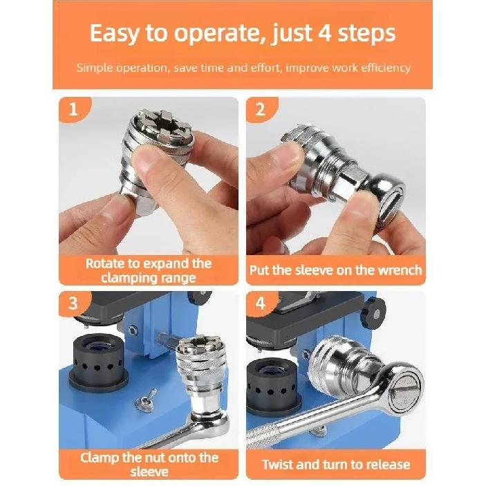 Drive Wrench Conversion Sleeve Universal Multifunctional Socket Tool Covers 10-19mm 3/8 To 3/4 Inch Specifications for Daily Use