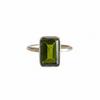 Green Peridot Statement Ring, 925 Solid Sterling Silver, Handmade Minimalist Jewelry, Gift for Her