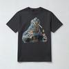Godzilla Inspired T Shirt Smoking Kaiju Fast Food Soda Japanese Monster Movie Tee