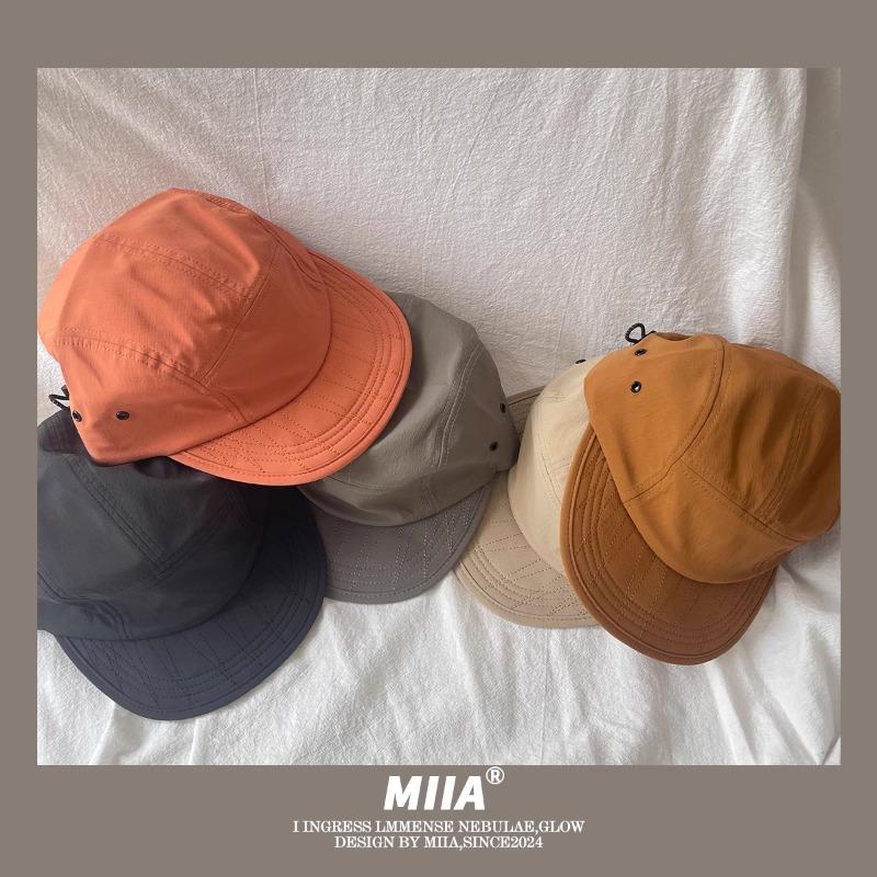 Корейская ретро-бейсболка из 5 панелей, быстросохнущая, унисекс, летняя, легкая и дышащая, модная, универсальная, с плоскими полями, в стиле хип-хоп