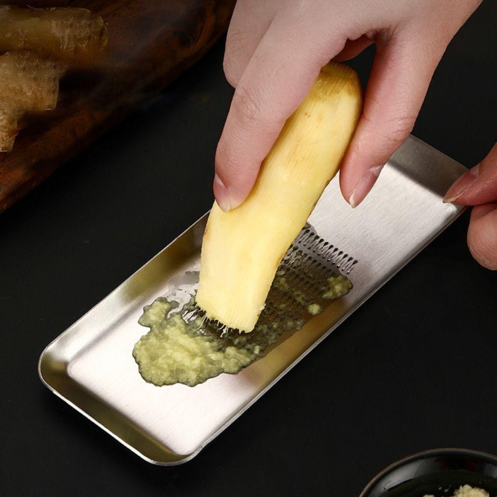 304 Stainless Steel Garlic Grinder Handheld Garlic Mill Tool Kitchen Gadget Wasabi Crusher  Yam