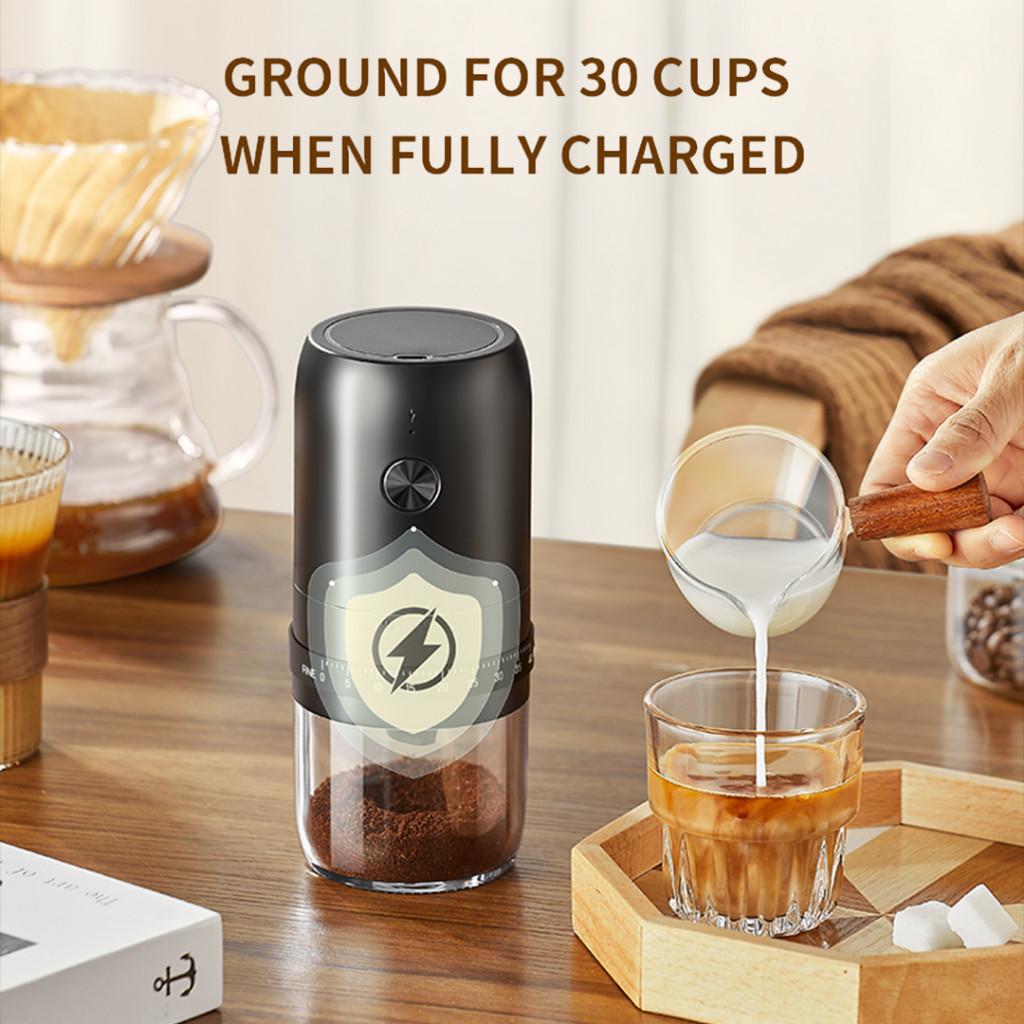 Wireless Portable Electric Coffee Bean Grinder Rechargeable 40 Levels Adjustable Coarseness Grinding Machine Kitchen Accessories