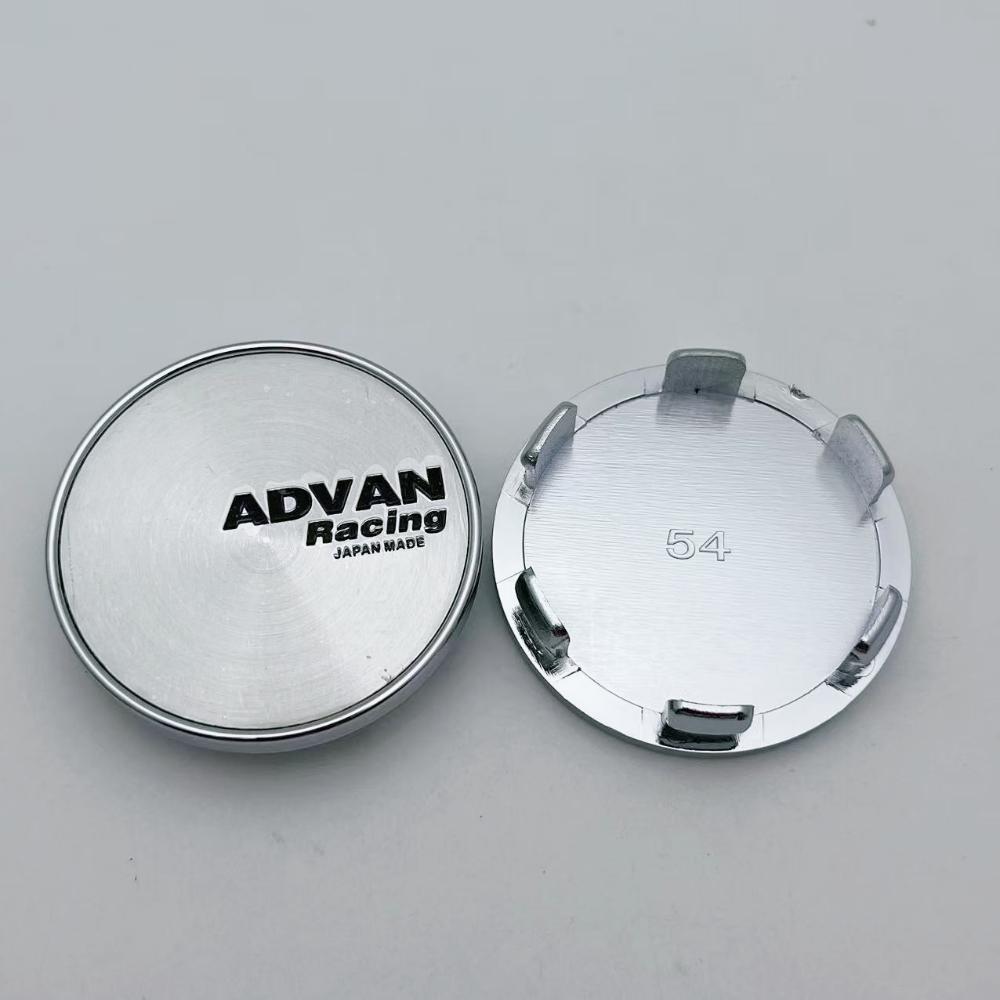 ASV1 4pcs 54mm Advan Racing Logo Emblem Car Wheel Center Caps Car Accessories for Wheel Centre Cover Auto Rims Dust Cover Hubcaps