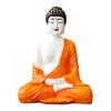 Статуэтка Будды, Orange & White Polyresin Handcrafted Meditating Buddha Statue,