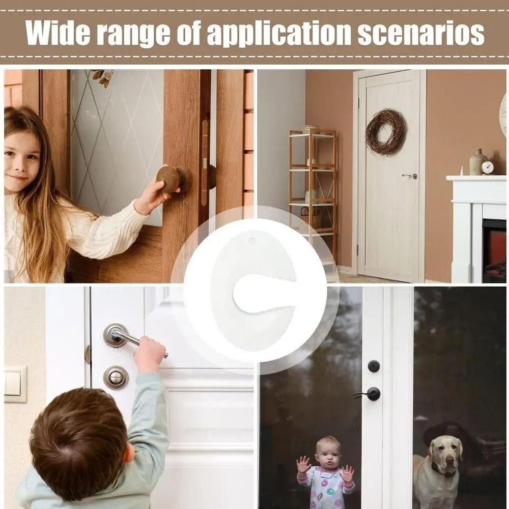 Silicone Child Safety Door Stopper C-shaped Design Finger Pinch Guard Door Block Set  Bedroom