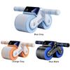 Abdominal Wheel Exerciser Dual Wheel Design Ab Slider Roller Automatic Rebound Anti-Slip Home Gym Fitness Equipment