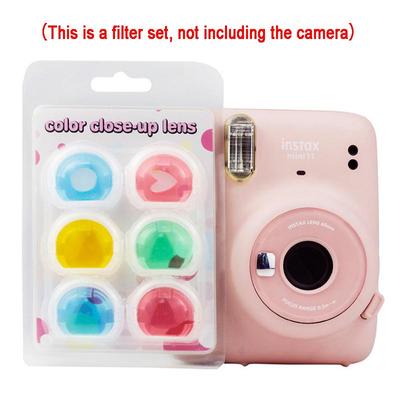 6 шт./компл. Instax Fujifilm Camera Colorful Mini 11 цветных фильтров для объективов крупным планом для мгновенной камеры