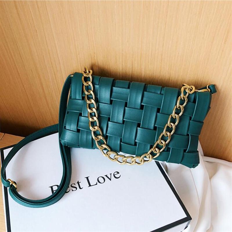 Fashion Braided Shoulder Bag New Western Style PU Leather Wild Woven Underarm Package Texture Designer Womens Shoulder Bag ARI