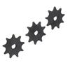 3 Pcs 410 9T Chain Sprocket Steel D Hole High Speed Motor Sprocket Chain Wheel for MY1016 MY1025