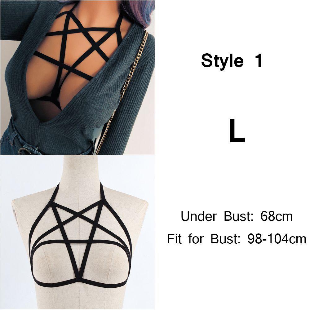 Summer Bralette Hollow Push Up Crop Top Belt Lingerie Cage Harness Sexy Bandage Bra