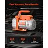 SucceBuy 3.5CFM 180W 1-ступенчатый или 5CFM 375W / 7CFM 550W 2-ступенчатый роторно-лопастной вакуумный насос для кондиционирования HVAC, для использования в системах R134a R22 R410a