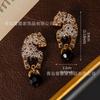 's Ancient Retro Style Leopard Full Designer Earrings Are Delicate Vintage With A Exquisite