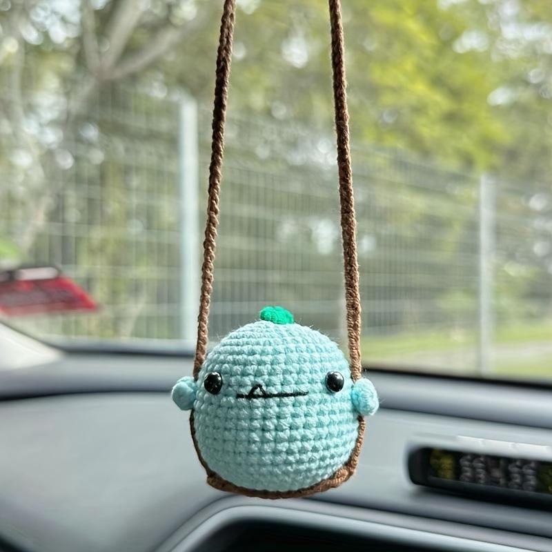 New Handmade Knitted Charms Cute Frog, Penguin,Duck,Chick ,Rabbit Animal Car Charms Car Decoration Cute Car Accessories