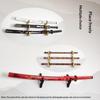 1/2/3 Tier Samurai Sword Wall Holder Rack Solid Wooden Katana Storage Shelf for Home Decor Collection Great Gift