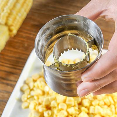 Кукурузорезка из нержавеющей стали, нож для чистки початков кукурузы, дисковый резак для удаления сердцевины кукурузы