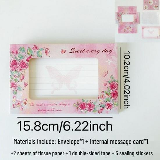 Набор для DIY открытки-водопада «Котенок на день рождения и Циси» для начинающих: Креативная поздравительная открытка