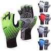 Men Gloves Thick Anti-slip Half Finger Shock-absorbing Gloves Mittens for Gym