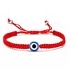 Регулируемый синий браслет с глазом Фатимы - Ручное плетение с популярным дизайном глаза демона