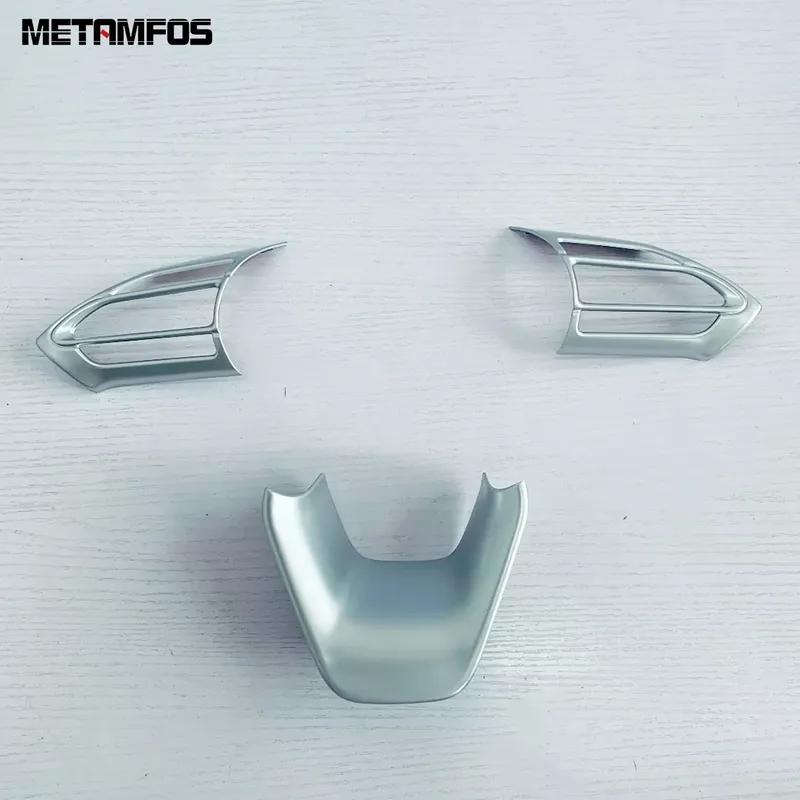 For Toyota Sienta 10 Series 2024 Matte Steering Wheel Cover Molding Trim Frame Sticker Bezel Accessories Car Styling