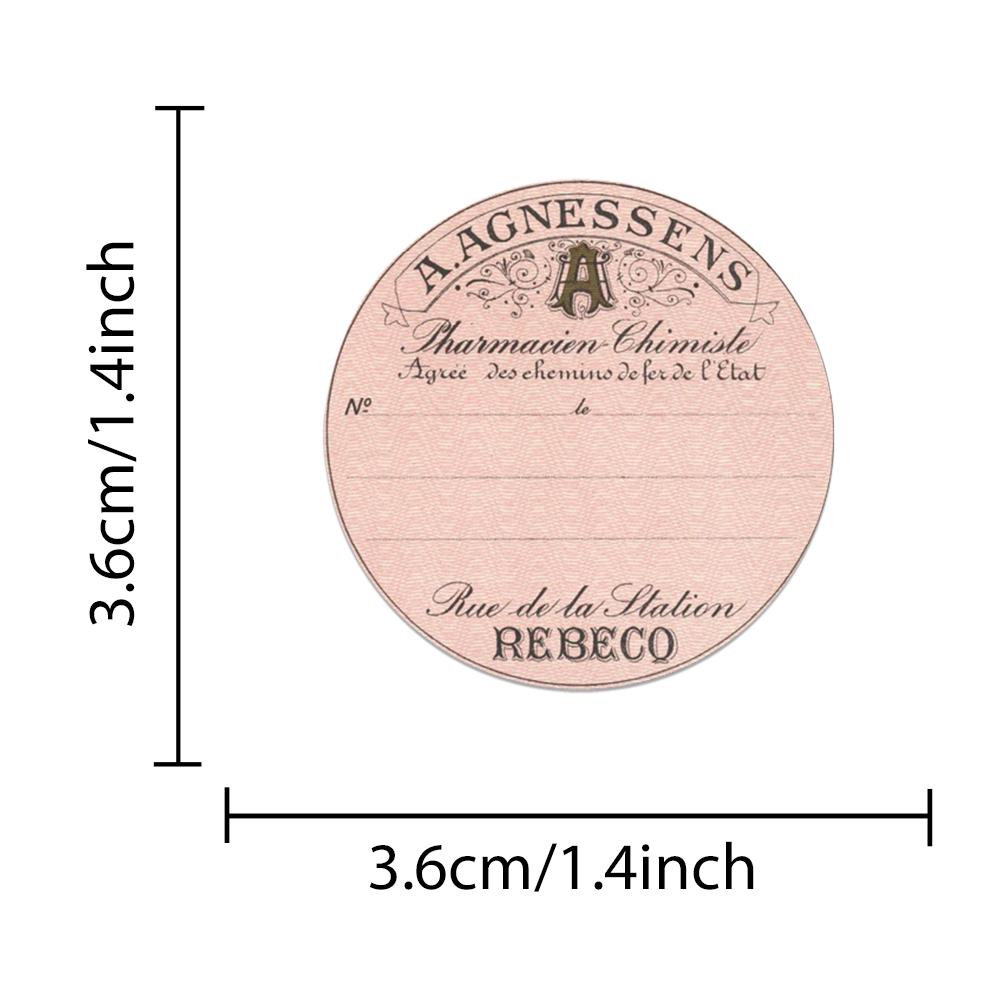 60Pcs Retro Sealing Labels Tag Stickers Vintage Vinyl Decals Diy Wall Diary Suitcase Scrapbook Phone Motorbike Graffiti Sticker