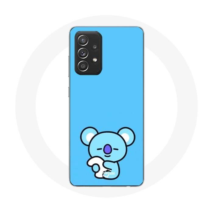 Case for Samsung Galaxy A33 5G Bangtan BTS BT21 Koya RM Blue Background