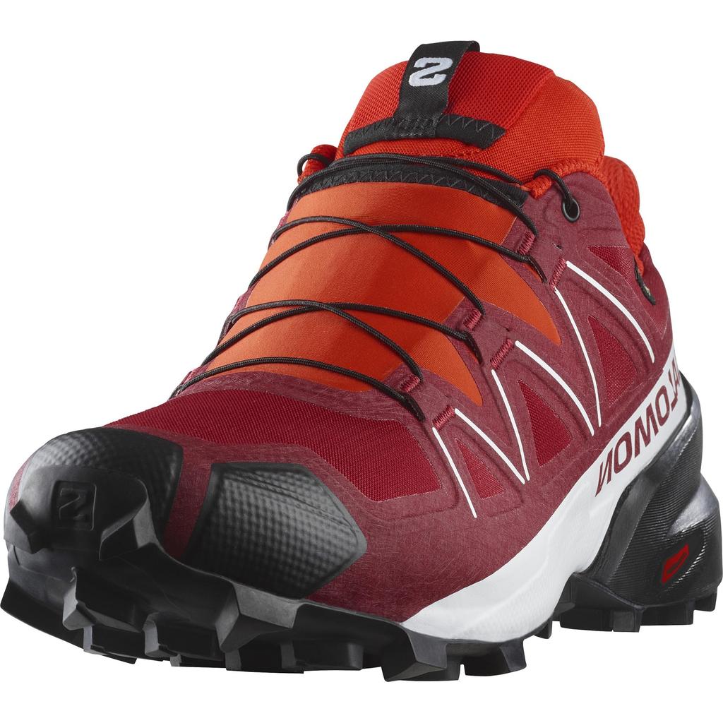 SALOMON Trail Running SPEEDCROSS Red Cm GORE-TEX Men's Dahlia/White/Black 26.5