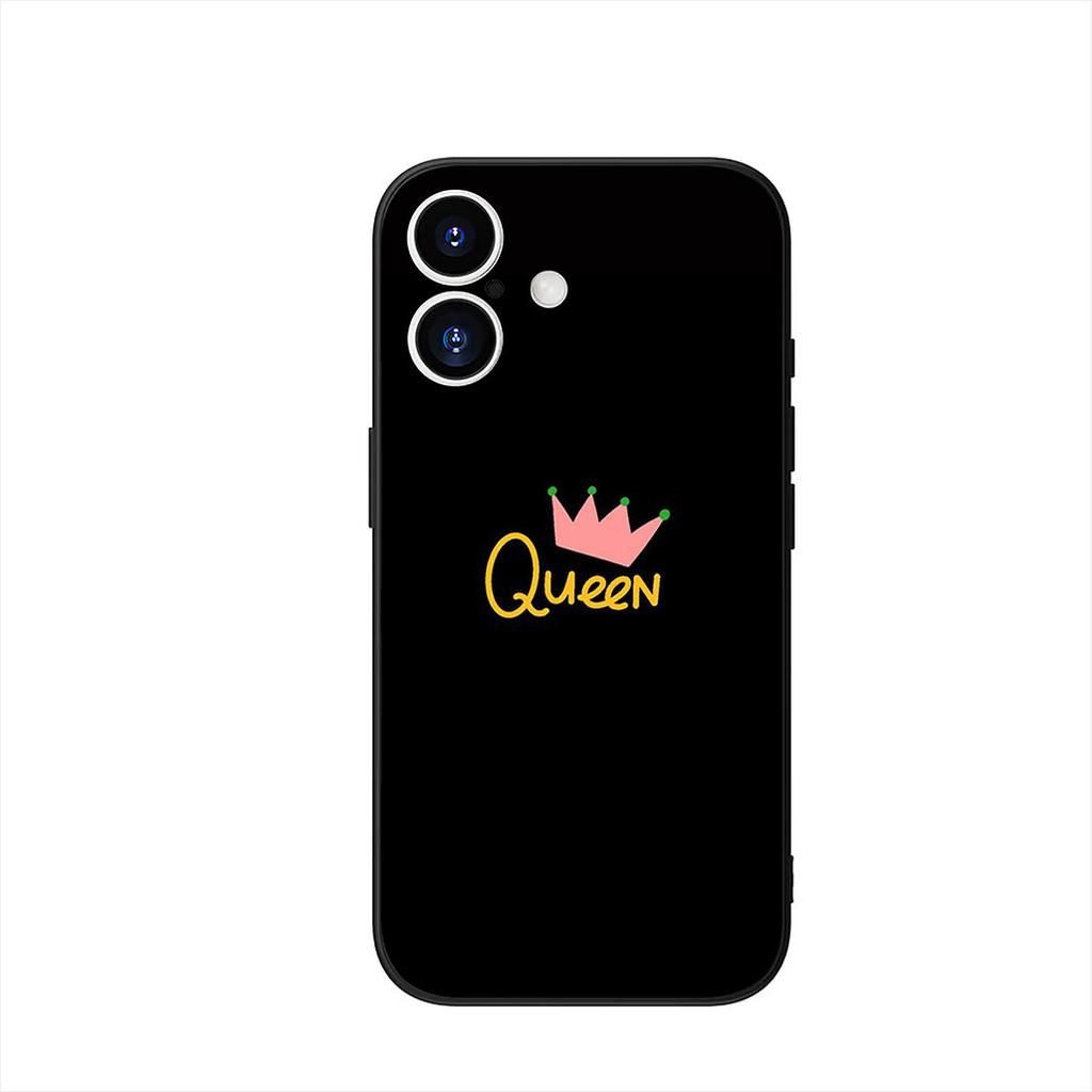Чехол для Samsung Galaxy A55 A54 A25 A36 A17 A26 A35 A33 A34 A14 A37 S8 S9 S20 S21 FE S10 Plus Чехол Корона Король Королева золотой