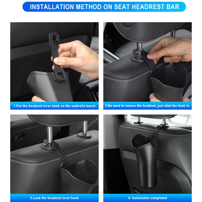 Car Storage Box Umbrella Garbage Organizer Bucket for Mercedes Benz Amg W204 W205 W211 W212 W213 A S M B C E R G Class
