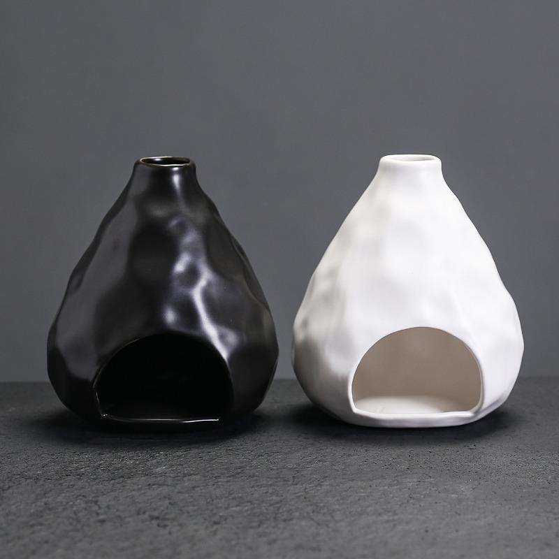 1pc Ceramic Sage Burning Tool Container Creative Atmosphere Decor Peru Palo Santo Tray Burner Home Decor (Without Incense)