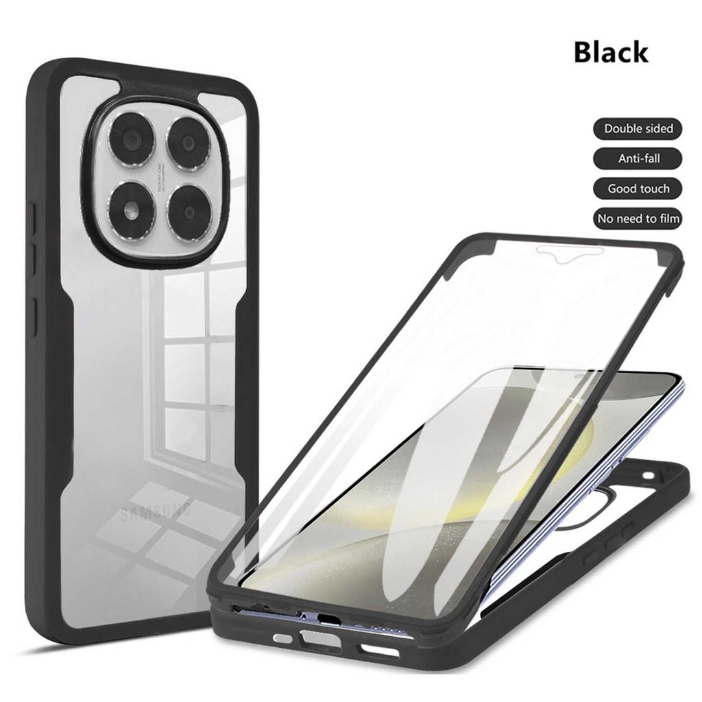 Для Rdmi Note 15 14 13 Pro Plus Ударопрочный и противоударный чехол для телефона с полным покрытием 360 для Redmi Note 14S Прозрачный чехол для телефона