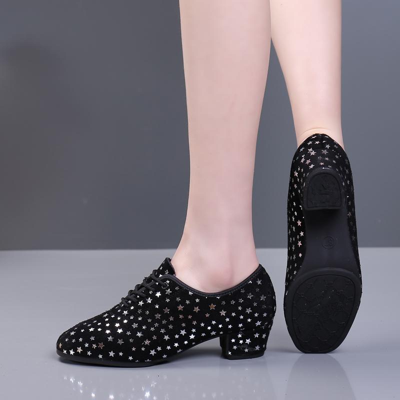 Square Dance Party Teacher Shoes Professional Dance Sports Ladies Shoes Tango Dancing Shoes