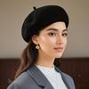 Retro Beret Red Wool Beret Hat Breathable Painter's Hat Retro Warm Hat Suitable for Spring and Autumn.