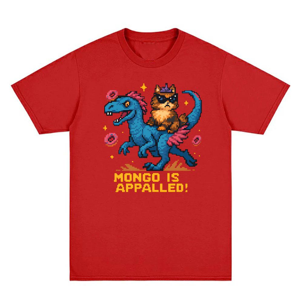 Mongo is Appalled Dungeon Crawler Carl TShirt Round Neck Comfortable Tees Summer Oversized Clothes Fashion Cotton Oneck Tops