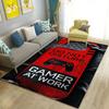 Cartoon Gamer Game Controller Carpet For Living Room Non Slip Parlour Sofa Large Area Rug Bedroom Kid Play Room Floor Mat