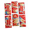 6 Chinese Year Red Envelopes, Money Envelopes Holder, Hong Bao Packet for Birthday Gift,