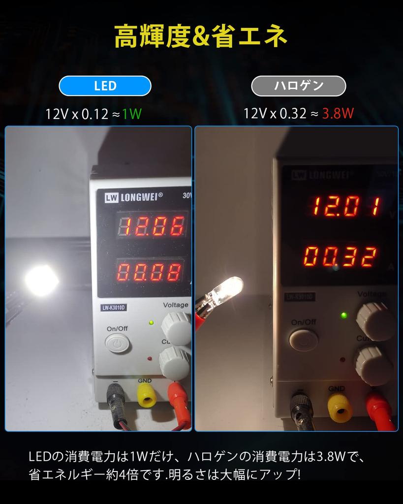 Светодиодная лампа T10 Белый Взрывной свет 4 шт. Автомобильная инспекция Совместима с 21 рядом