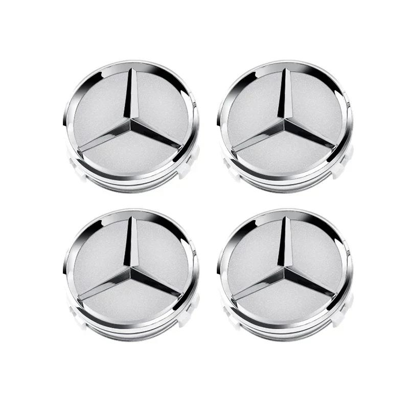 FHP3 4pcs 60mm Car wheel Hub Cap Emblem badge for Mercedes Benz C180 E300 GLC W163 W166 W167 W204 W205 W212 W213 X253 W117 W176 W164