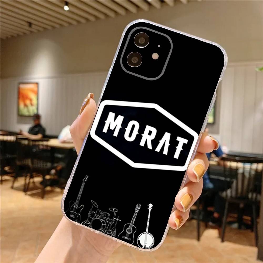 Чехол для телефона M-MoratS Band для iPhone 17,16,15,14,13,12,11 Pro,Max,Plus,X,XS,XR,SE4,E Mini, Прозрачный Мягкий Чехол
