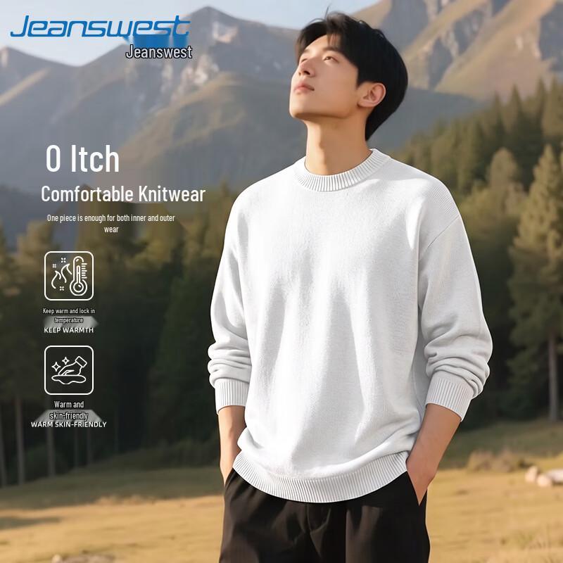 Мужской вязаный свитер с полувысоким воротником Jeanswest