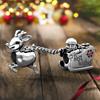 New Copper Plating Charming Apple Snowman Christmas Reindeer Pendant Fit Original Necklace Bracelets Diy Christmas Jewelry Gifts