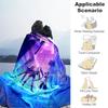 1pc Cityscape Night FantasyCartoon Blanket,Portable Throw for Travel , All-Season Cozy Blanket,Ideal Gift for Christmas, BirthdaysPB070