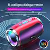 AI-Powered Portable Bluetooth Speaker with Color Light & Subwoofer for Indoor/Outdoor Use