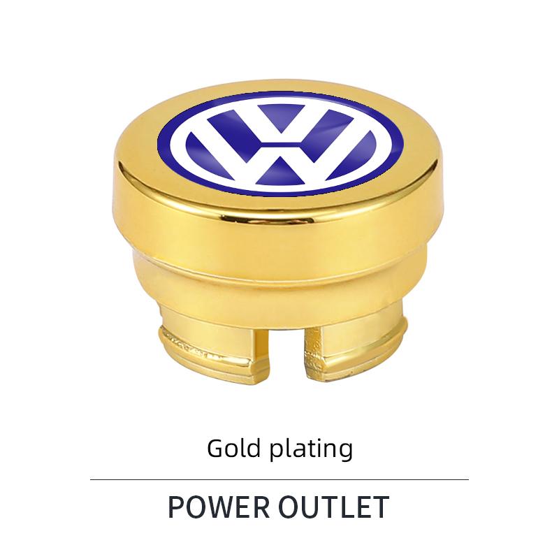 Car Logo Cigarette Lighter Dust Cap Plug Protective Cover Valve cap For VW Golf Amarok T5 Phaeton Teramont ID3 Tiguan T-Cross